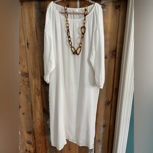 Mikoh Bone gauze long sleeve beach dress
*never worn, tags removed*